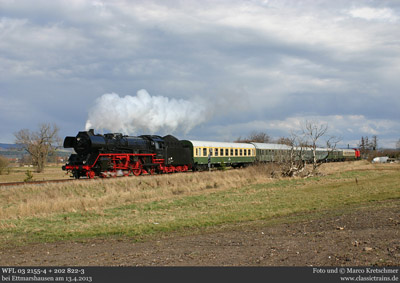 85 Jahre Baureihe 44 - Die Fortsetzung von Dampf trifft Kies - Plandampf am 13.4.2013