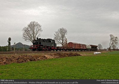 Bundesbahnfrühling in der Oberpfalz - Fotozüge am 19.4.2013