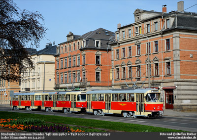 Mit der Straßenbahn durch Dresden