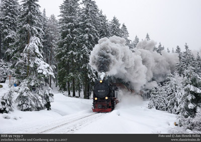 5 Tage Winterdampf im Harz und Rollwagenverkehr zum Brocken