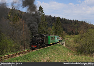 Frühlingsdampf auf der Waldeisenbahn Cisna - Tag 1