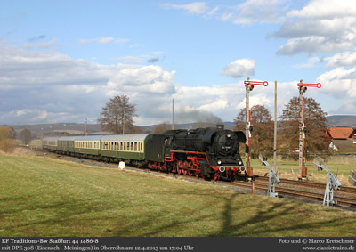 85 Jahre Baureihe 44 - Die Fortsetzung von Dampf trifft Kies - Plandampf am 12.4.2013