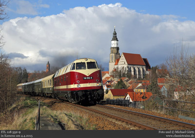 Mit der V180 nach Kamenz - Sonderzug am 4.4.2015