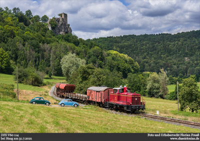 Mit der Bundesbahn-V60 durch die Fränkische Schweiz